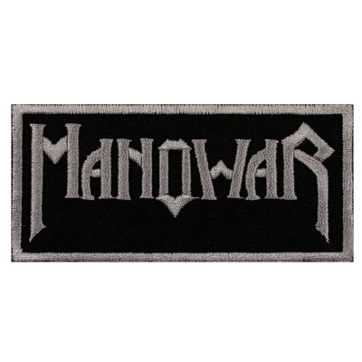 нашивка с вышивкой MANOWAR 1 White Logo