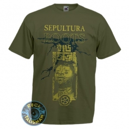 футболка SEPULTURA Roots Оливковая