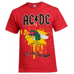 Футболка AC/DC Fly On The Wall червона