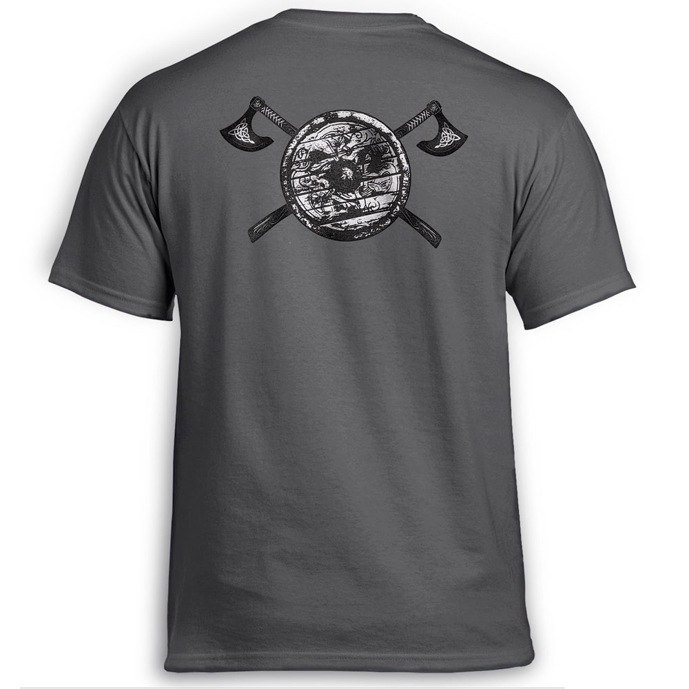 Футболка Viking Skulls With Axes Графітовий 0