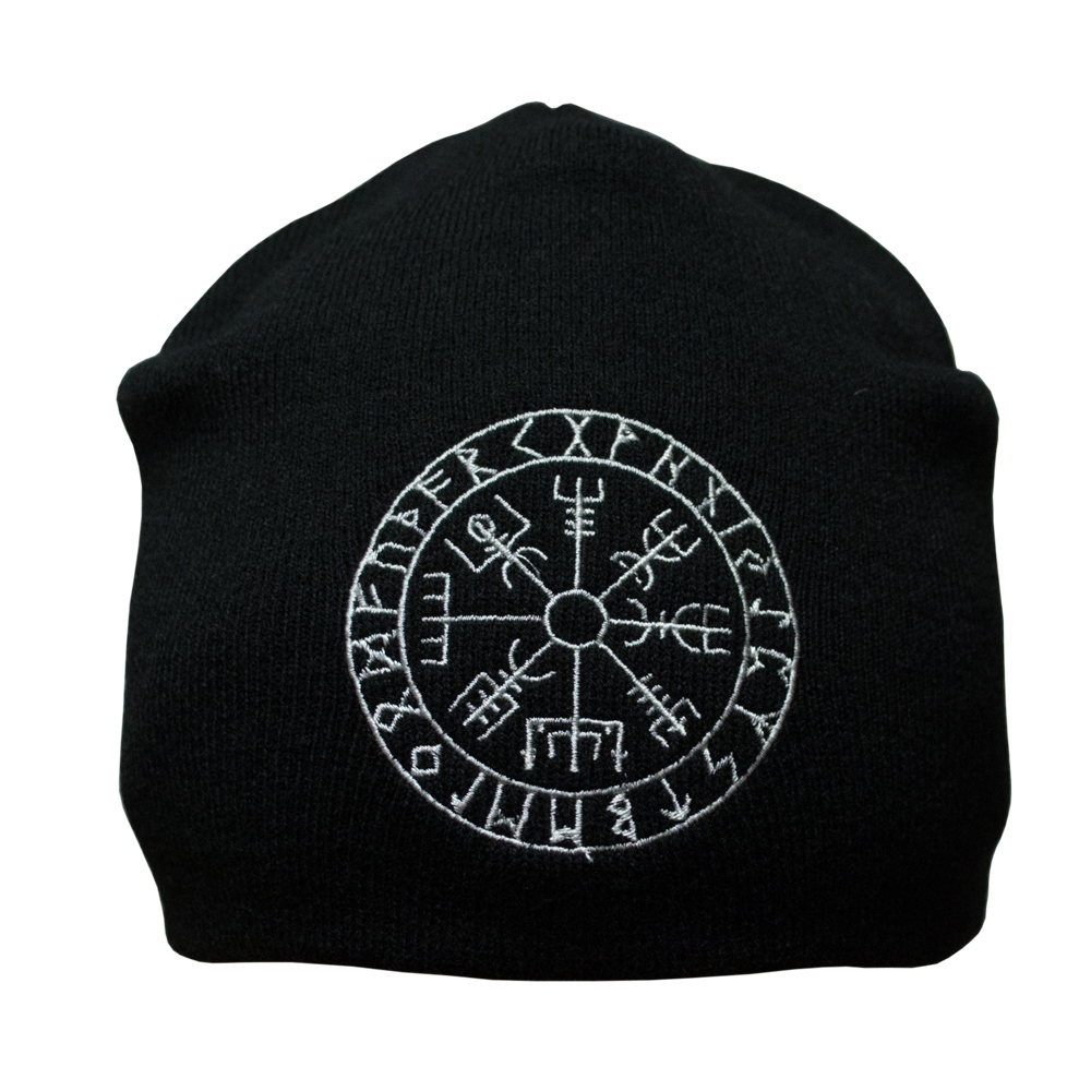 Шапка біні з вишивкою Vegvisir Futhark 0