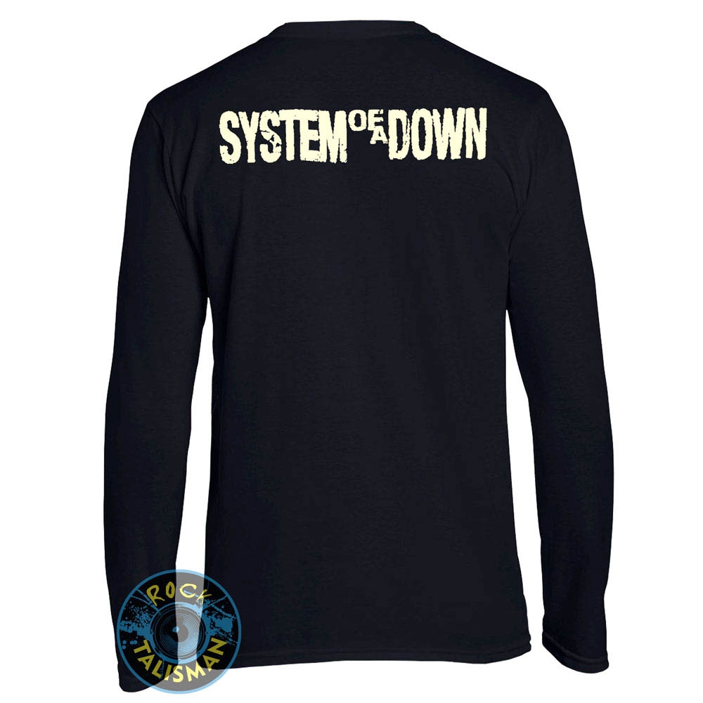 футболка длинный рукав SYSTEM OF A DOWN Gas Mask 0