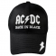 Бейсболка AC/DC Back In Black 3D вишивка 0