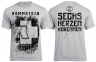 Футболка RAMMSTEIN Sechs Herzen меланжева 1