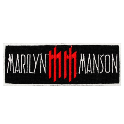 Нашивка з вишивкою MARILYN MANSON 4 MM