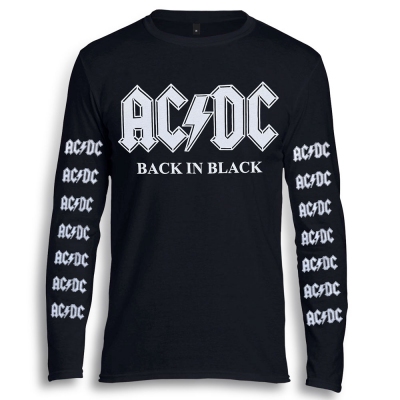 Футболка довгий рукав AC/DC Back In Black