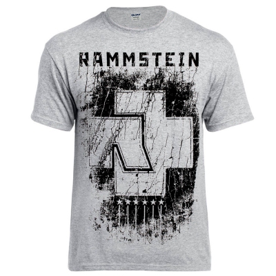 Футболка RAMMSTEIN Sechs Herzen меланжева