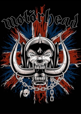Плакат MOTORHEAD 2 British flag