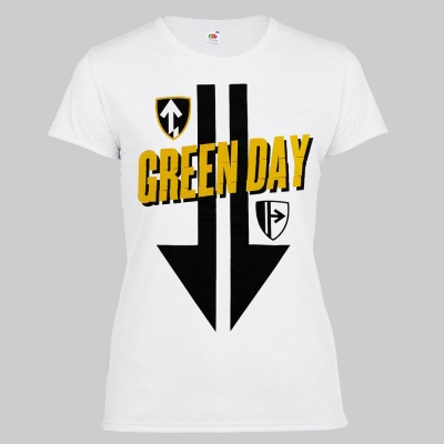 Футболка жіноча GREEN DAY лого біла