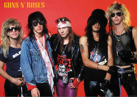 Плакат GUNS N' ROSES 2 band