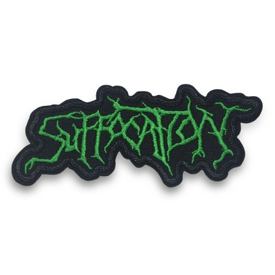 Нашивка SUFFOCATION 2 green logo