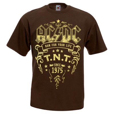 Футболка AC/DC TNT коричнева