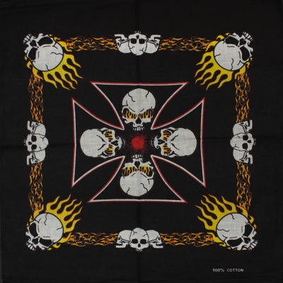 Бандана BAN-109 Skulls Maltese Cross