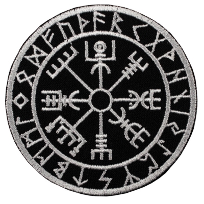 Нашивка VEGVISIR рунічний компас у футарку