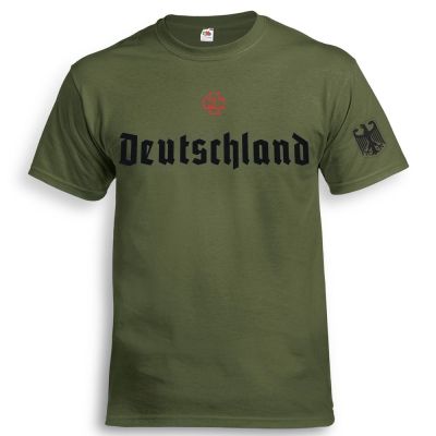 Футболка RAMMSTEIN Deutschland Оливковий