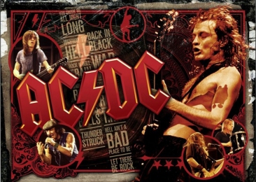 Плакат AC/DC 03 collage