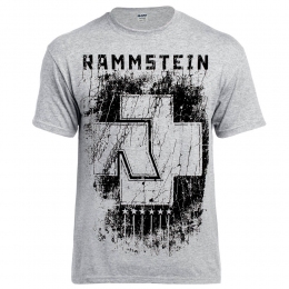 Футболка RAMMSTEIN Sechs Herzen меланжева