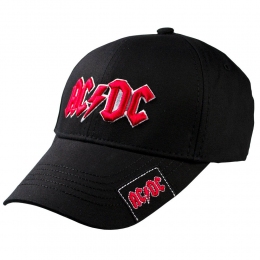 Бейсболка AC/DC Red Logo 3D вишивка