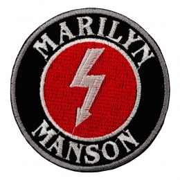 Нашивка з вишивкою MARILYN MANSON 3 коло