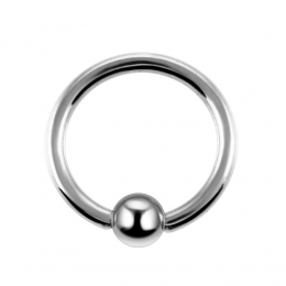 Кільце з кулькою 2.5 мм (хір. сталь, сріблястий)