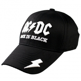 Бейсболка AC/DC Back In Black 3D вишивка
