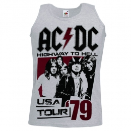 Майка AC/DC 79 USA Tour меланжева