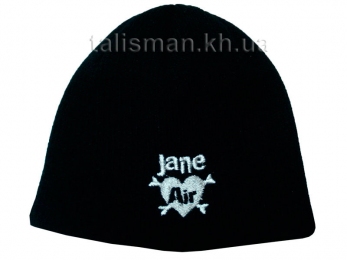 шапка зимняя вязаная с вышивкой JANE AIR