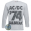 футболка длинный рукав AC/DC 74 Jailbreak меланжевая 