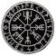 Нашивка VEGVISIR рунічний компас у футарку